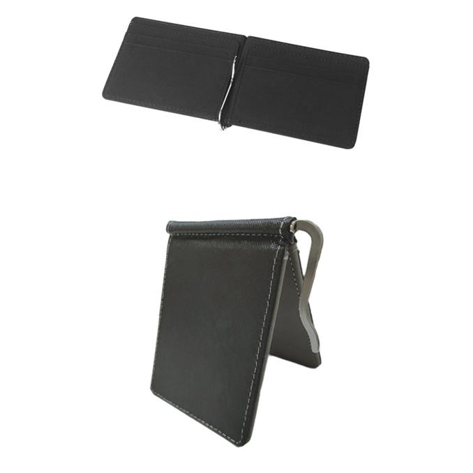 Vintage Men'S PU Leather Thin Wallet Solid Color Card Case Fashion Simple Wallet