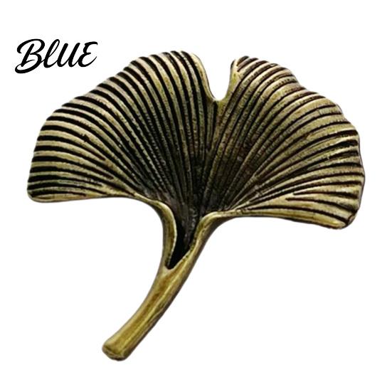Anzug Revers Brosche Herren Anstecknadel Feder Aprikosenblatt Design Schal