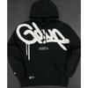 3D Letter Print Hoodie Loose Fit Streetwear Sweatshirt Teens Casual Daily Wear