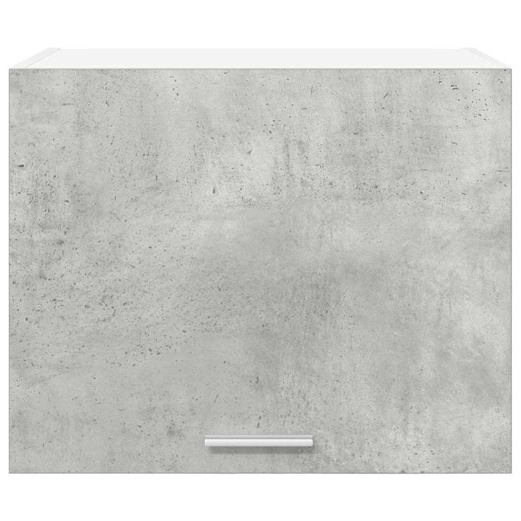 Hanging Cabinet with Door 2 pcs Concrete Grey and White 50 x 31 x 40 cm