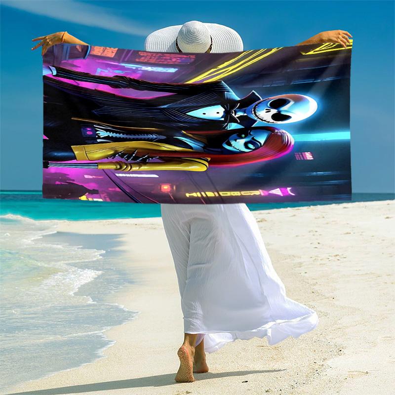1pc Ethereal Angel Graveyard Microfiber Beach Towels Quick Dry Towel Sand Beach Towels Pool for Travel Swim Pool. S7290160