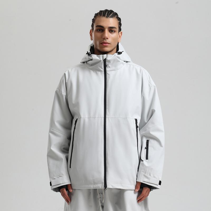 Men's and Women's Ski Jacket Snowboard Coat Waterproof Winter Baggy Snow Jackets with Hood Windproof Warm Insulation Outdoor Sports Skiing Jackets