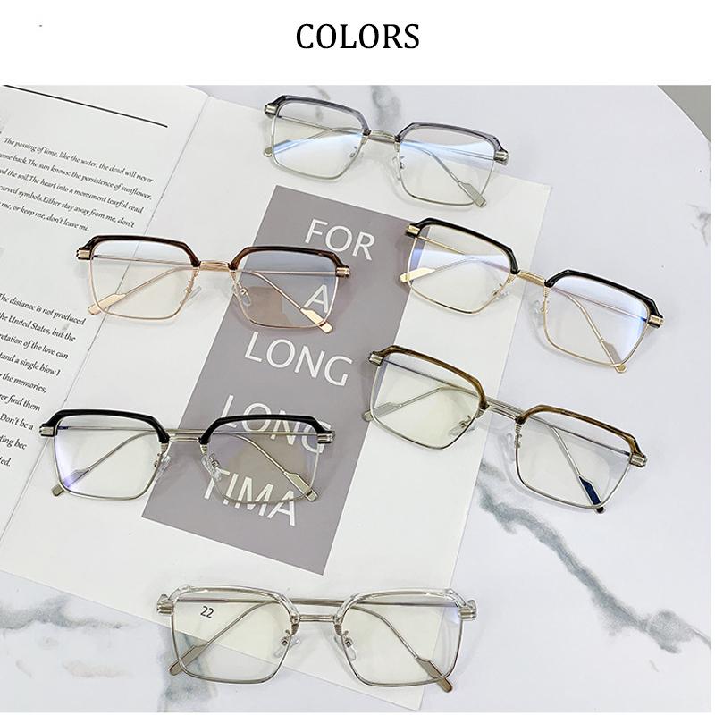 New Fashion Brand Design Women Eyebrows Eyeglass Frame Anti Blue Light Short Sight Prescription Myopia Glasses Photochromic -1.5