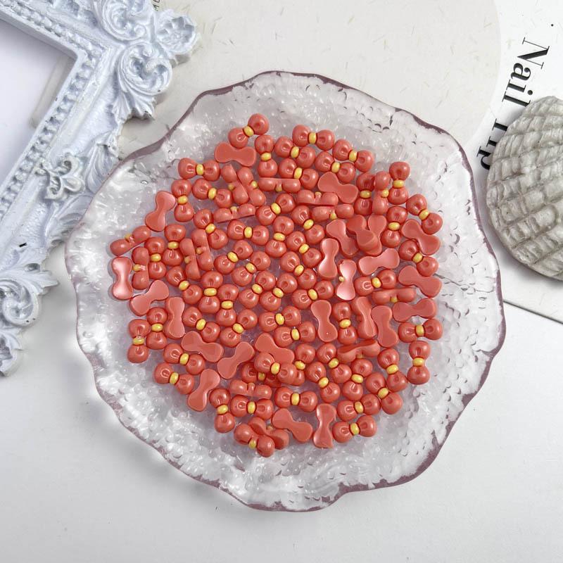 New Resin kt Bowknot 10*5mm Colorful Nail Art Accessories Nail Phone Case Hairpin Decoration DIY