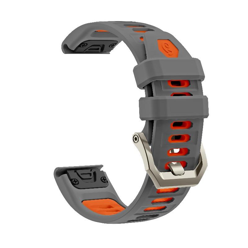 22mm 26mm QuickFit Silicone Replacement Band for Garmin Fenix 8 7 6 5 7X 8X 6X 5X Pro Solar Epix Descent Sport Watch Accessory