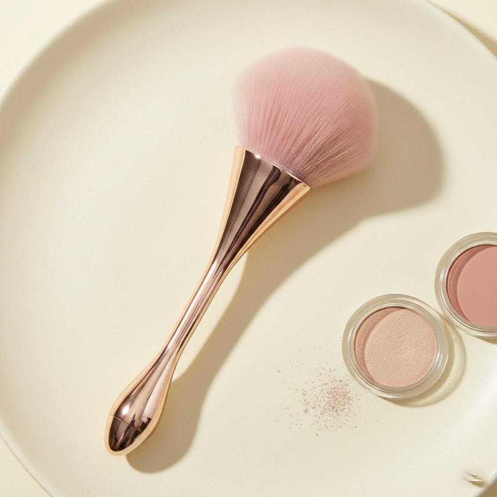 

Rose Gold Blush Brush Professional Makeup Brush for Face Large Soft Powder Brush Cosmetic Tool for Makeup розового золота