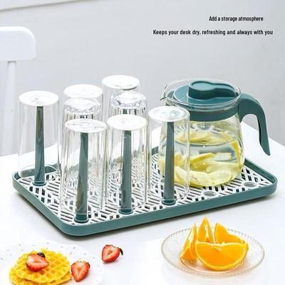 Kangxingda Large Draining Storage Tray for Coffee Table Cups