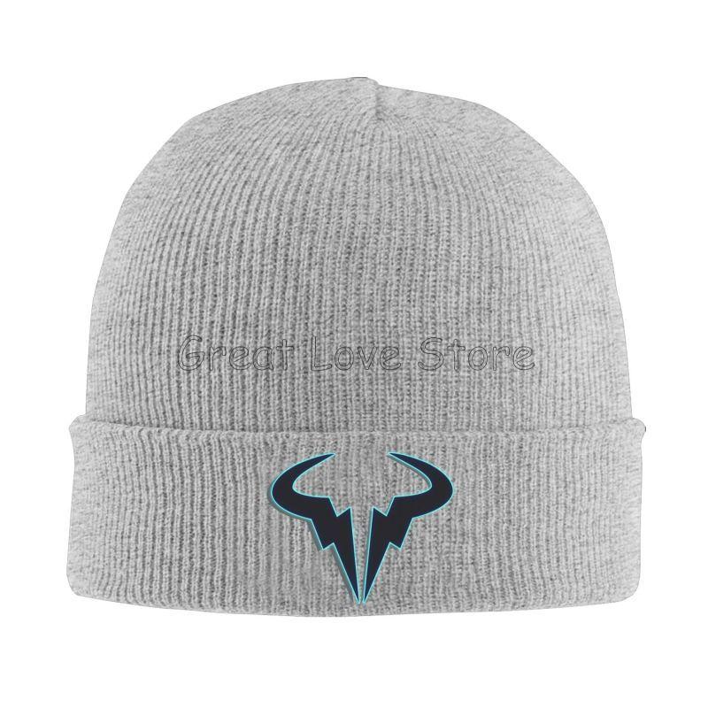 Rafael Nadal RN Rafa Nadruk Czapki Zimowe Dzianinowa Czapka Graficzne Czapki Beanie Czapka Z Daszkiem Jesień Zima Fajne Unisex Kpop Ciepła Miękka Czapka