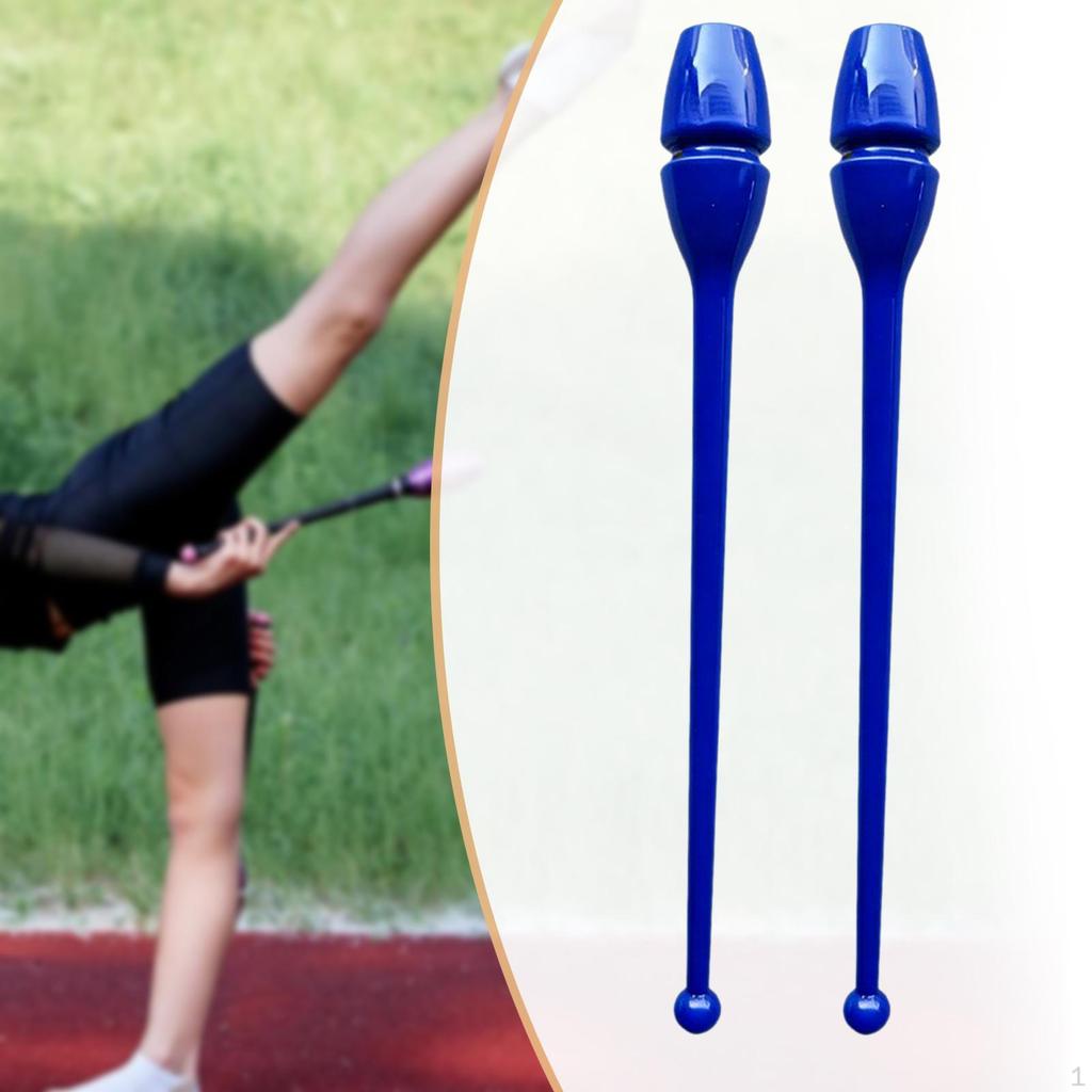 2 Pieces Rhytmic Gymnastics 44cm Easy to Control Training Equipment Exercise Pole for