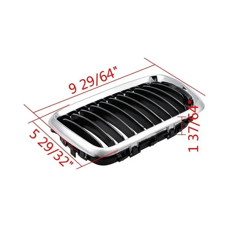 For BMW E36 3 Series 1997-1999 Front Hood Kidney Bumper Racing Grille Mesh Single Slat Style Grill Car Replacement Accessories