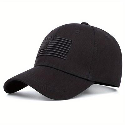 USA Flag Embroidery Baseball Cap Solid Color Vintage Sun Hat Adjustable Lightweight Dad Hats For Women Men