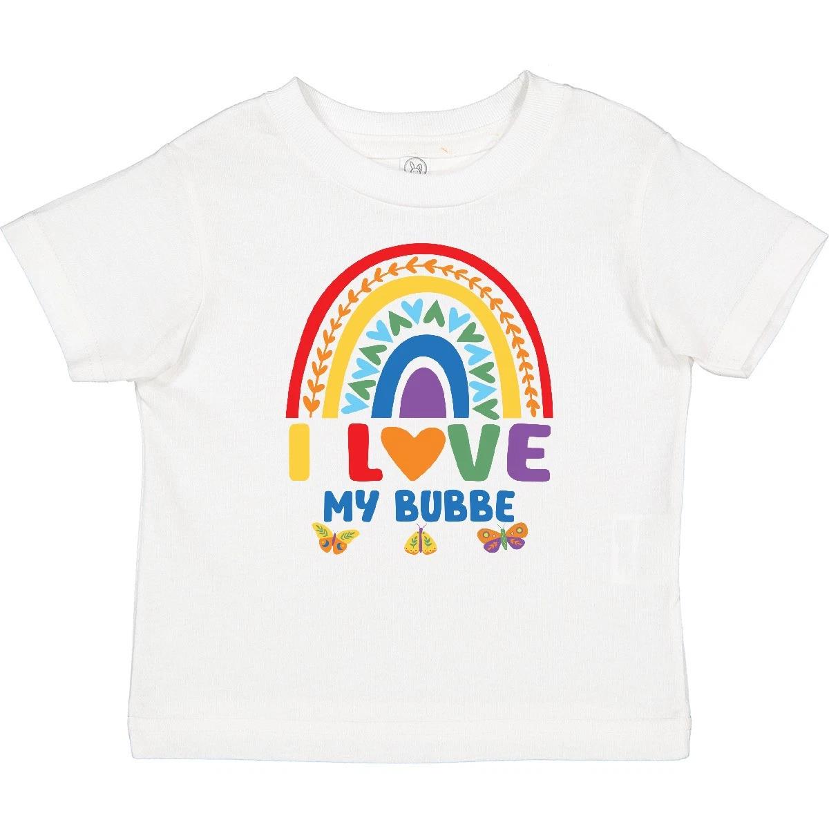 Inktastic I Love My Bubbe Rainbow Baby T-Shirt Yiddish Nephew;our Clothes Suit 160