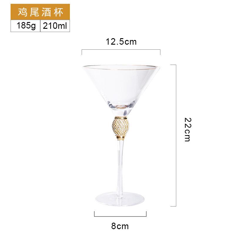 Crystal Goblet Champagne Glass Cup Creative Red Wine Sparkling Sweet Wine Glass Wedding Party Bar Home Drink Glass