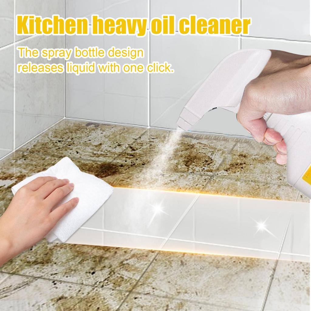 Clean Up Kitchen Oil Stains 237ml All-Purpose Hood Cleaning Spray Fast-Acting Degreaser Remover for Wall Oven Tile Grill