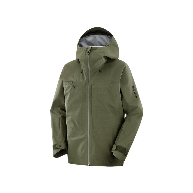 

Salomon Snow Series Warm Waterproof Windproof Hooded Ski Jacket Men Jackets Leaf-Green C2285800 M
