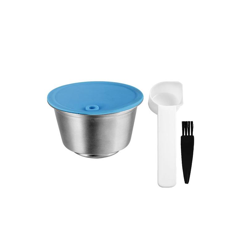 

iCafilas Refillable Adapter For Dolce Gusto Coffee Capsule Milk Form Filter Pod Stainless Steel for Geino S Coffee Maker Mahcine