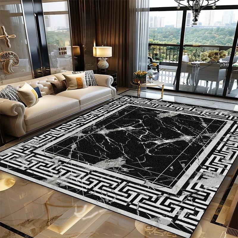 Nordic Style Large Area Rug for Living Room Abstract Decoration Carpet Luxury Bedroom Lounge Rugs Washable Sofa Coffee Table Mat