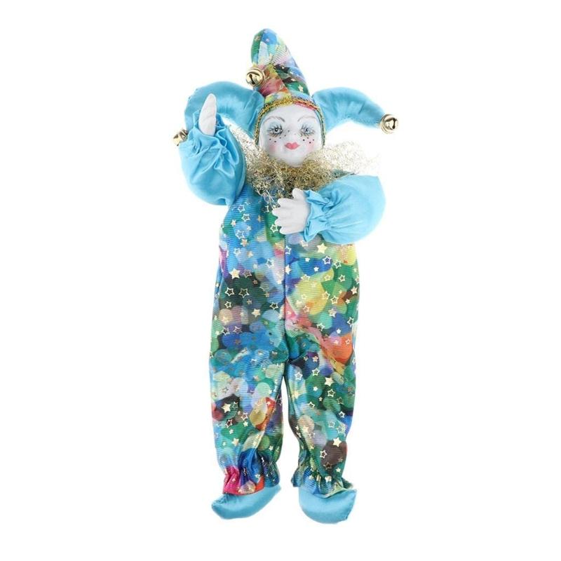 Artistic Clown Doll Ceramic Clown Figurine Doll with Poseable Arms And Limb For Home and Office Tabletop Decoration 1