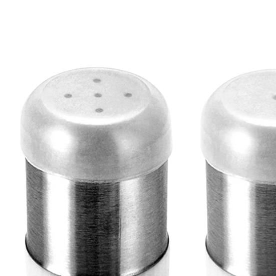 2 Stück Pfefferstreuer Spiegelpolieren Rostfreier Edelstahl Gewürzgewürzspender Shaker für Zuhause