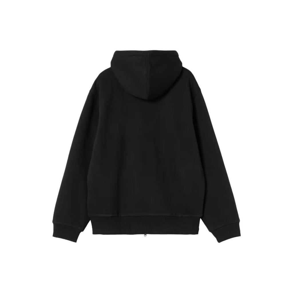 Carhartt WIP Active FW25 Sweat Jacket Classic Double Zipper Adjustable Hood Long Sleeve Kangaroo Pocket Jacket Men jackets I035602-89-06