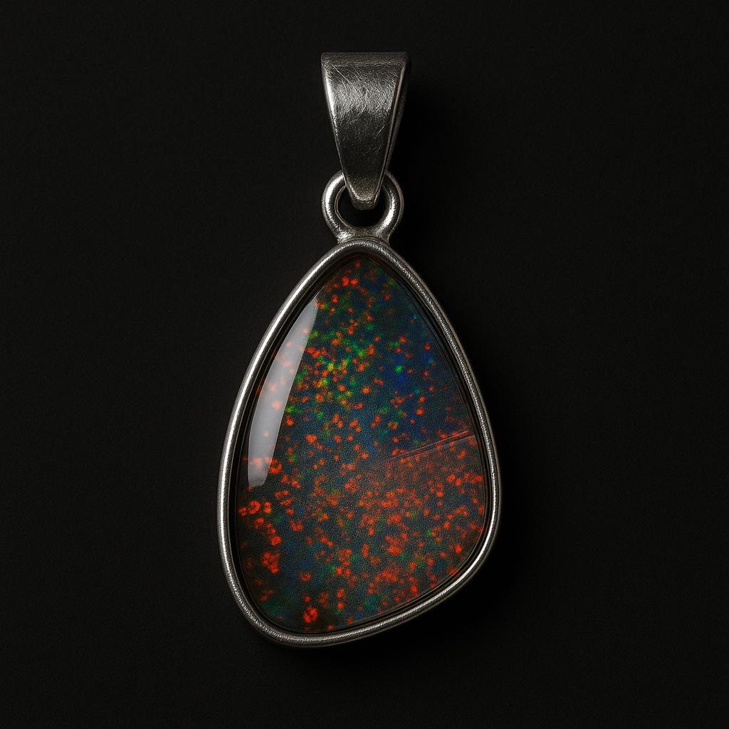 Natural Multicolor Fancy Pendant 22.6 ct 925 Sterling Silver Jewelry Gemstone Jewelry Gift