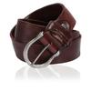 [Laquest] Antique Leather Belt for Men, Genuine Cowhide Leather, Vintage Finish, Casual, Biker, Vintage Clothing, American Casual (Dark Brown)