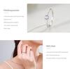 S925 Silver Sugar Ring Female Simple Light Luxury square Diamond Ring Niche Design Ins Closed Ring Jewelry