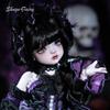 ShugaFairy 1/6 BJD Doll Edith Full Set Black & Purple Little Demon with Skull Joints and Dress High Quality Anime Resin Figure