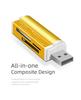 4-in-1 Multi-Functional USB 2.0 Mini Aluminum Card Reader for TF/SD Cards
