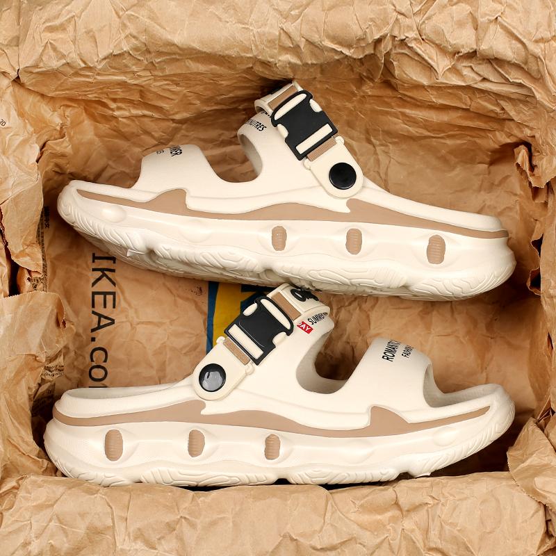 Sommer Herren Massage Hausschuhe Outdoor Sandalen Strand Bequeme Weiche Rutschen Indoor Freizeitschuhe