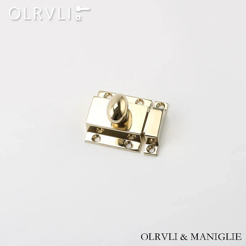 Cabinet Latches American Surface-Mounted Handles Brass Cabinet Door Latches Rotatable Modern Latches Can Be Reversed