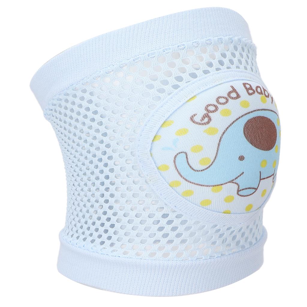 Infant Knee Pads Blue Elephant Pattern Infants Crawling Toddlers Antifall Antiknock Elbow Pads Leggings Knee Pads