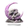 2D Flat Acrylic Tabletop Ornament, Elephant Sleeping On The Moon Home Artwork for Home, Living Room