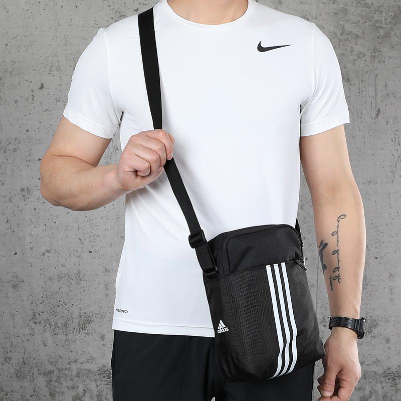 Adidas Pltorg3 Sports Polyester Shoulder Crossbody Bag Unisex Bags Black FM6881