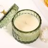 Vertical Transparent Colored Glass Candle Cup Aromatherapy Candle Yurt Ornaments Candlestick Aromatherapy Cup Decorative Jar