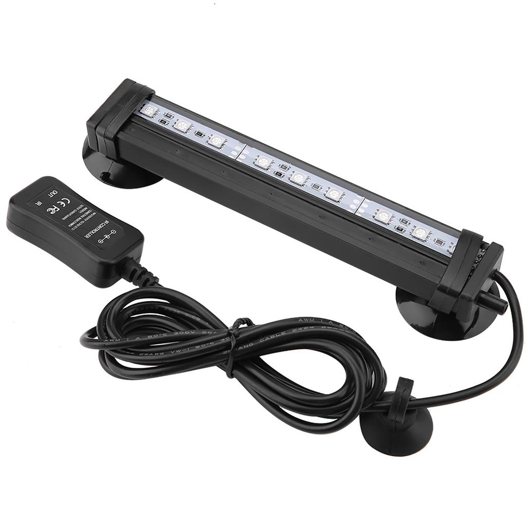 Fish Bubble Light Underwater Led Light with Remote Control Aquarium Light Kit 16cm