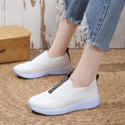 New Spring and Summer Women's Fly-Knit Sneakers Fashionable All-Match Running Shoes Mesh Breathable Casual Female Students