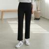 A+simple Women Semi Straight Fall Banding Slacks