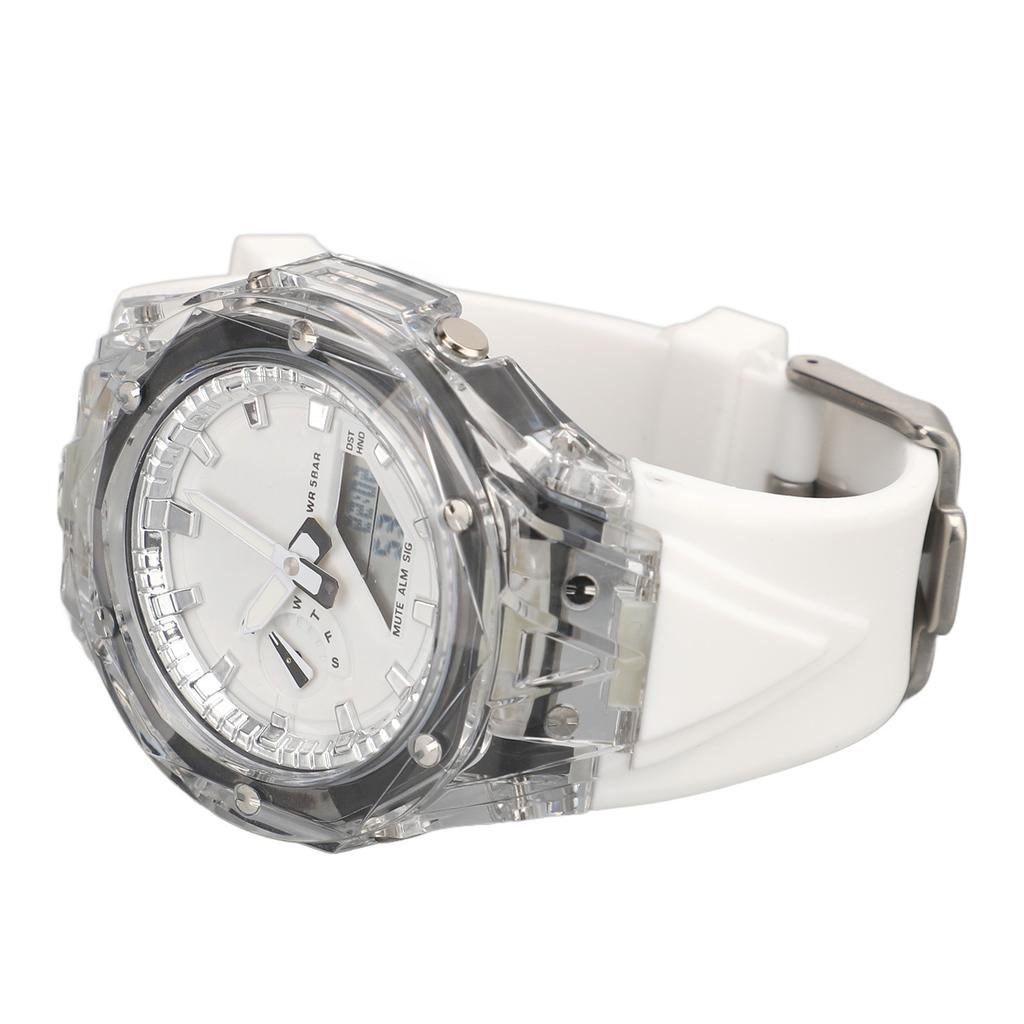 Digital Wrist Watch Water Proof Backlight 12/24 Hour LED Watch Countdown Timer Stopwatch Alarm Dual