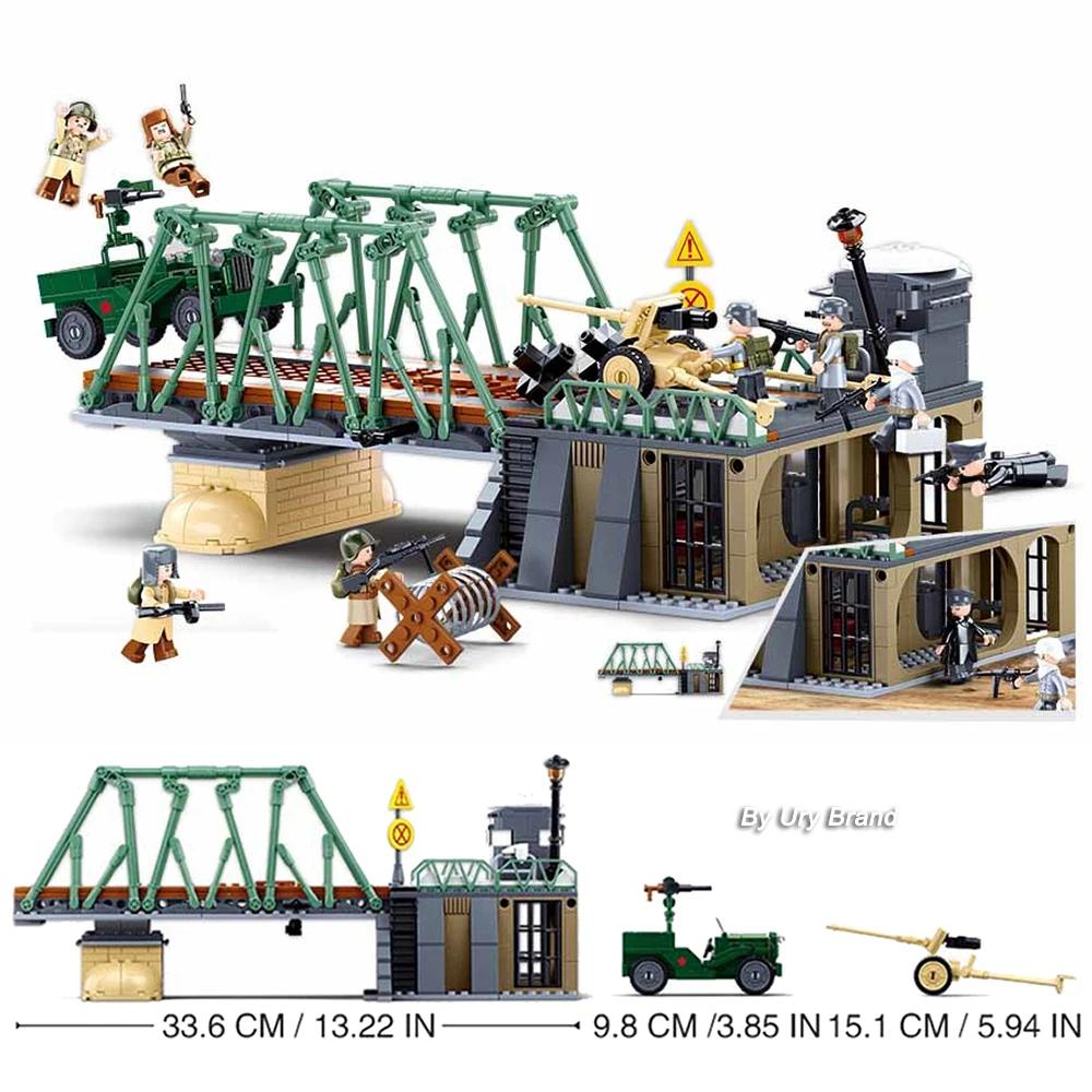 Sluban Military Plane City Warplane Fighting Airplane Vehicle Tank Sets Model Building Blocks Toys for Gifts