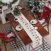 Farmhouse table runner coffee table decor luxury vintage Embroidered for Kitchen Coffee Dining Table Rustic Lace Macrame