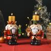 Christmas Candlestick Holder Resin Nutcrackers Nutcracker Candle Holder For Home Living Room Thanksgiving Mantel Household Dorm