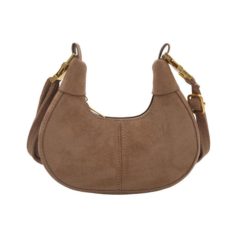 Retro matte handbag, foreign style, high-end dumpling hand carry small bag 2025 niche popular messenger mouth red envelope