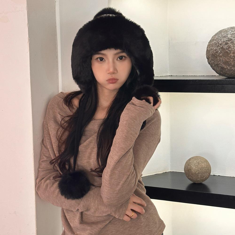 Cute Tiger Ears Ear Protection Caps Winter Warm Winter Warm Hat  Autumn Winter