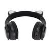Leuchtende Katzenohren Bluetooth Kopfhörer Bass Faltbar Kabellos Headwear Atmungslicht Headset