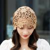 Single Layer Crochet Hollow Knitted Hat Flower Bohemian Style Knit Beanies Handmade Ethnic Style Weave Cap Apparel Accessories