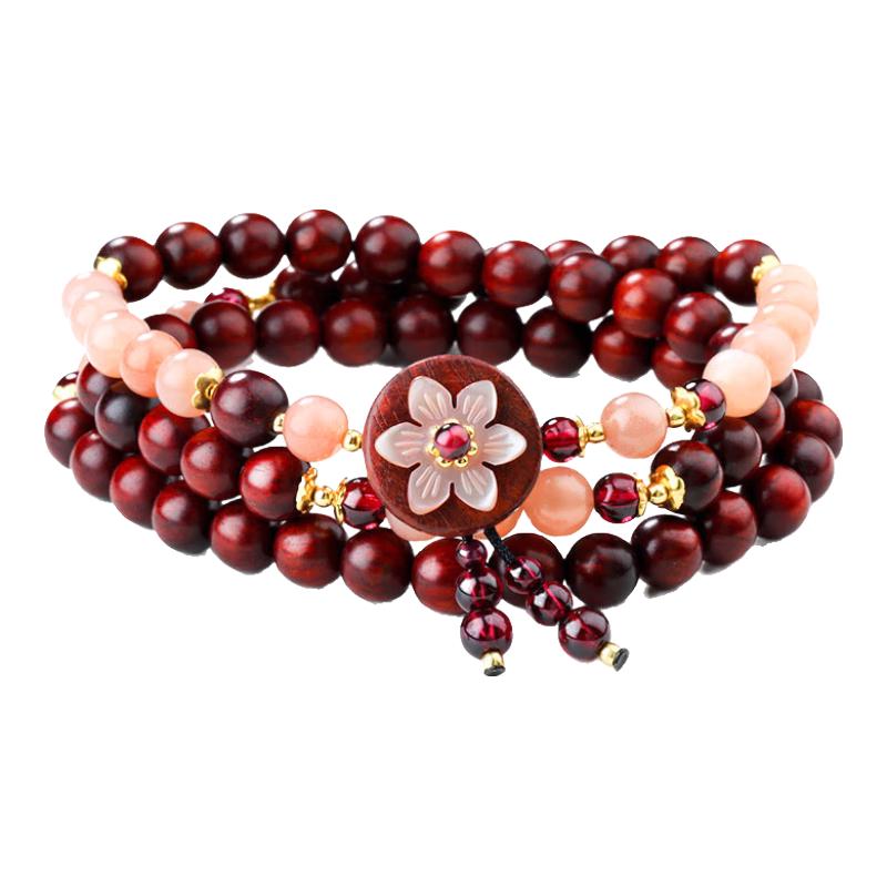 Phoenix Nirvana Red Sandalwood Women s Multi-Wrap Bracelet