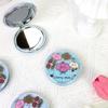 Cherry Dog Compact Makeup Mirror: Cute, Round, Folding Pocket Mirror for Girls and Students
