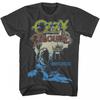 Ozzy Osbourne Blizzard of Ozz Grafisk T-skjorte Herre Casual Bomulls-T-skjorte med Vintage Rock Artwork Svart Kort Erm Rund Hals