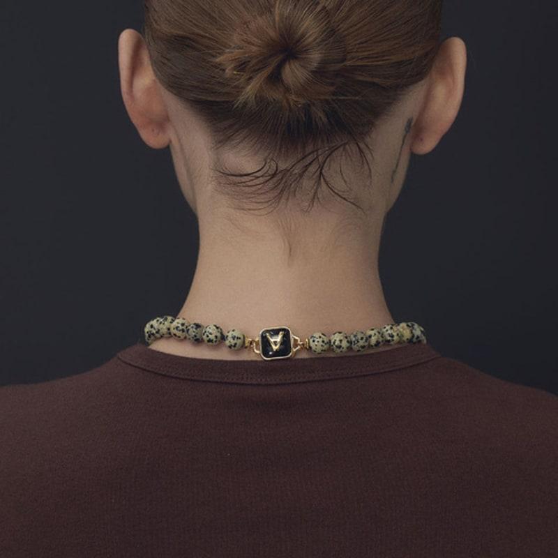 viollina Dalmatian Necklace_10mm